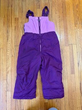 ZeroXposur Two-Tone Purple Girls Snow Overalls